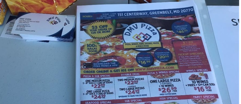 Thanks to DMV Pizza for donating pizzas for the tournament!