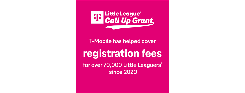 T-Mobile Little League Call Up Grant Open Now!